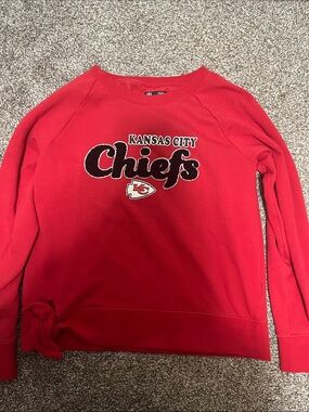 NFL Kansas City Chiefs Red Crewneck Sweatshirt